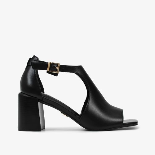 Sandália Preto Couro