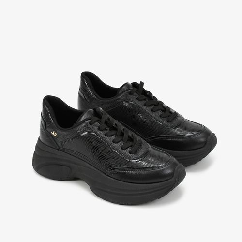 Tênis Preto Couro