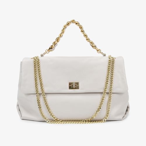 Bolsa Satchel Branco Blanc Couro