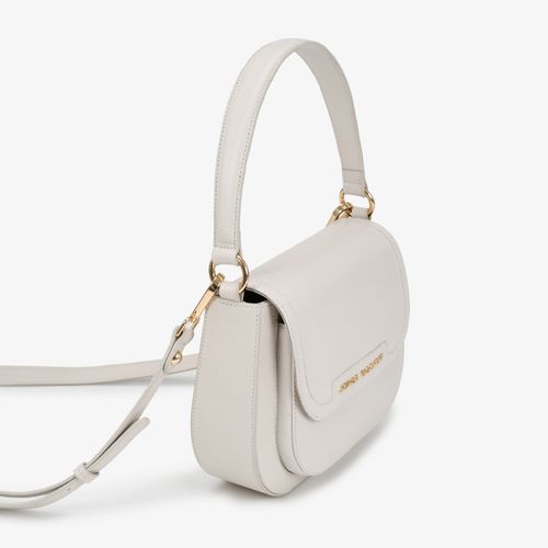 Bolsa Transversal Branco Blanc Couro