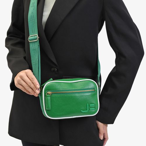 Bolsa Transversal Verde Hortelã Couro