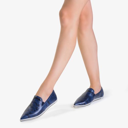 Tênis Azul Lunar Couro