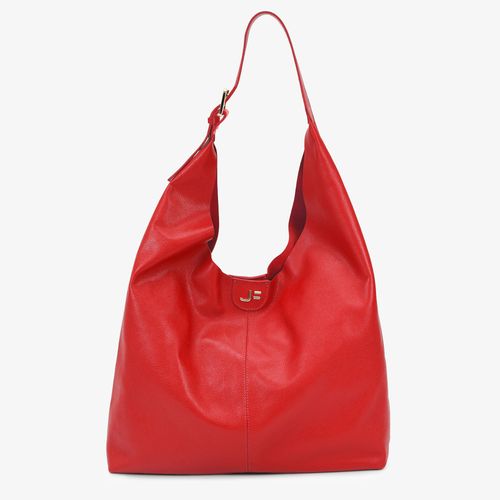Bolsa Hobo Vermelho Rubi Couro