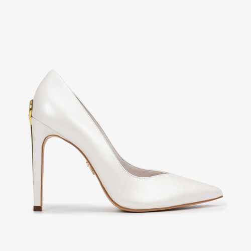 Scarpin Branco Say Yes Mandala Jb Couro