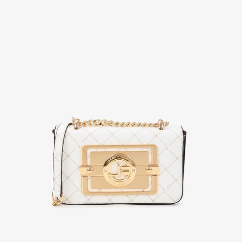 Bolsa Transversal Off White Nude Monograma JB
