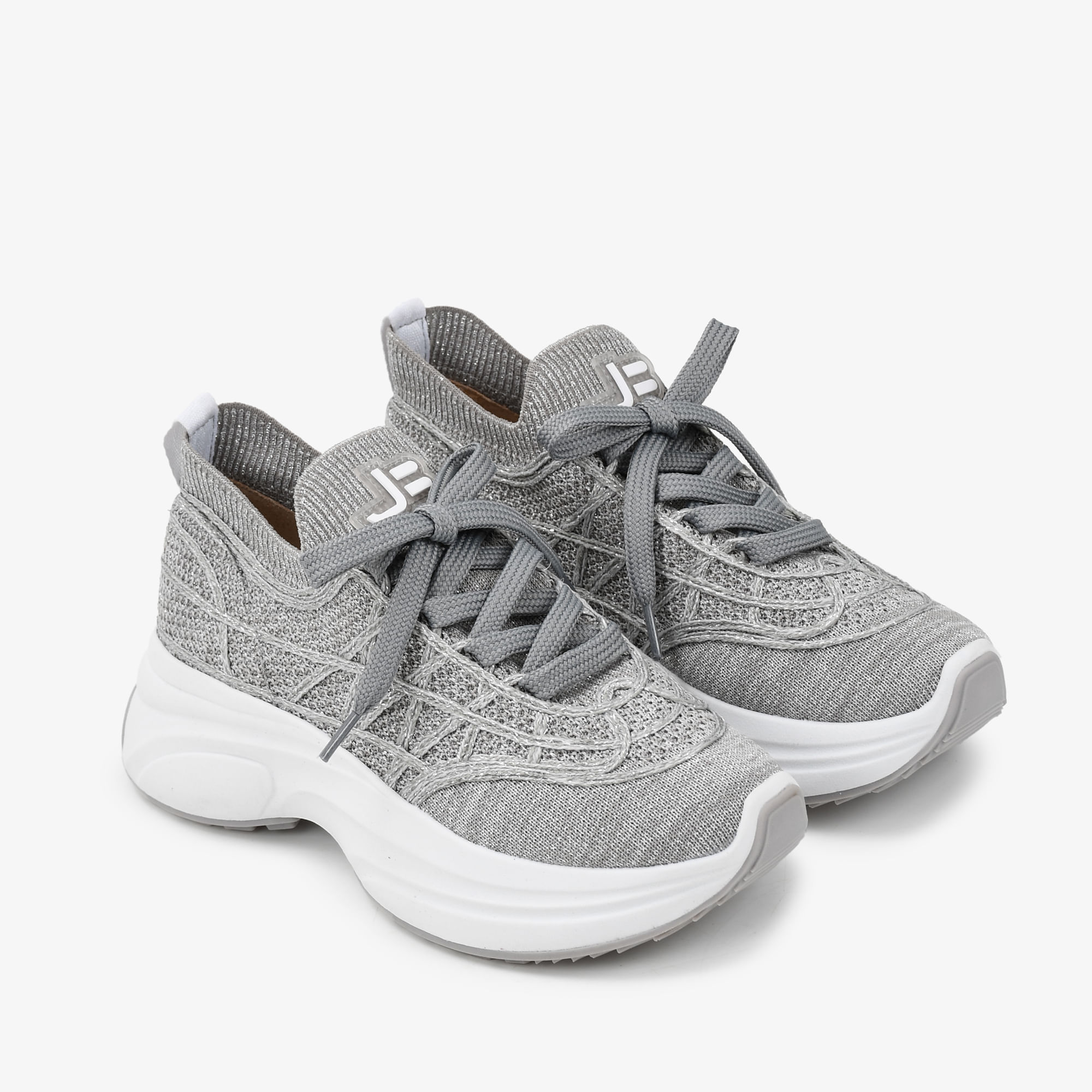 Tênis Cinza Alasca Tecido Knit - Sapatos, Bolsas, Acessórios em