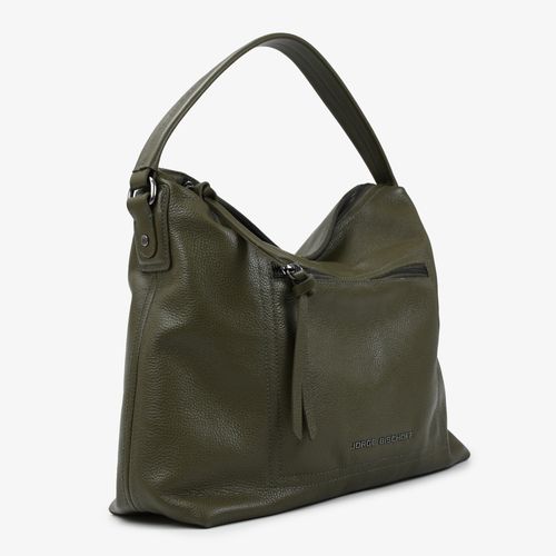 Bolsa Hobo Verde Olive Couro
