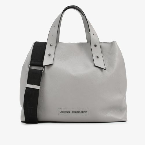 Bolsa Shopping Cinza Alasca Couro