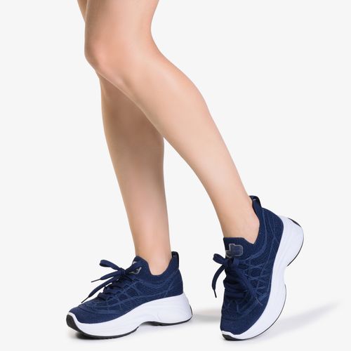 Tênis Azul Lunar Tecido Knit