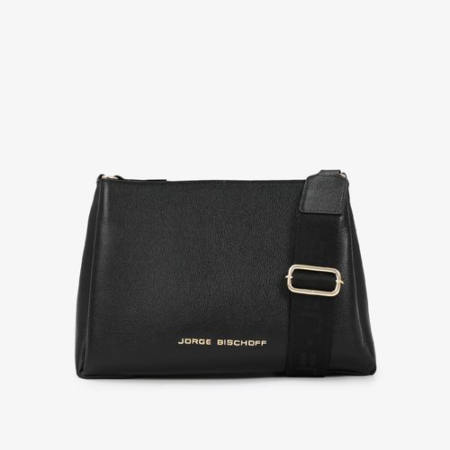 Bolsa Transversal Preto Couro