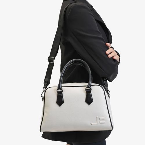 Bolsa De Ombro Branco Blanc Couro