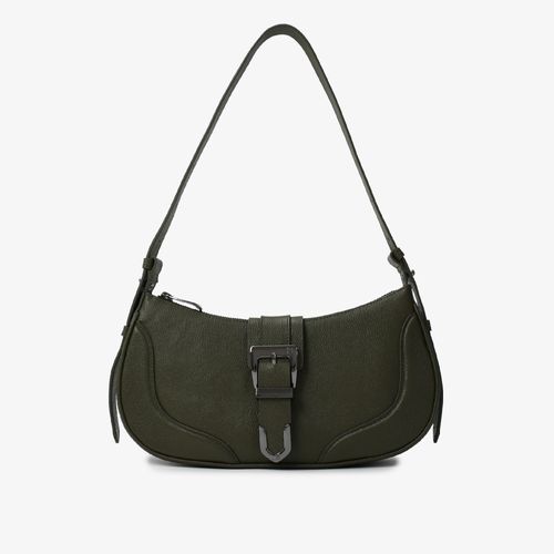 Bolsa Baguete Verde Olive Couro