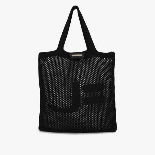 Bolsa Shopping Preto Tecido Knit