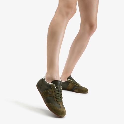 Tênis Verde Olive Couro