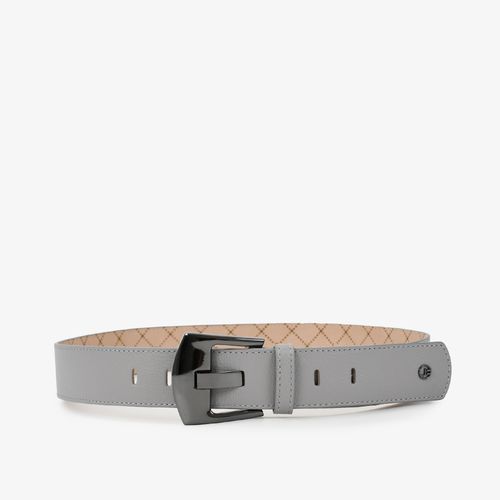 Cinto Cinza Alasca Couro