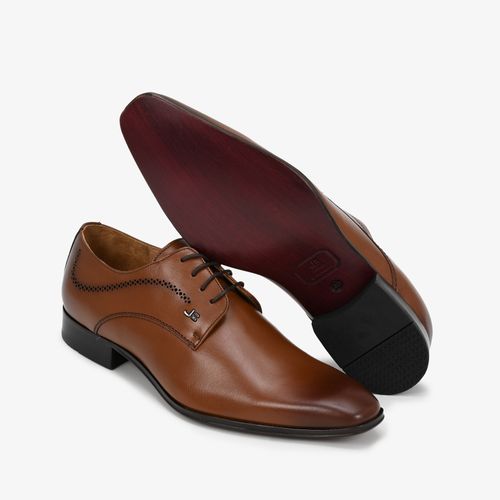 Sapato Masculino Social Marrom Caramelo Couro