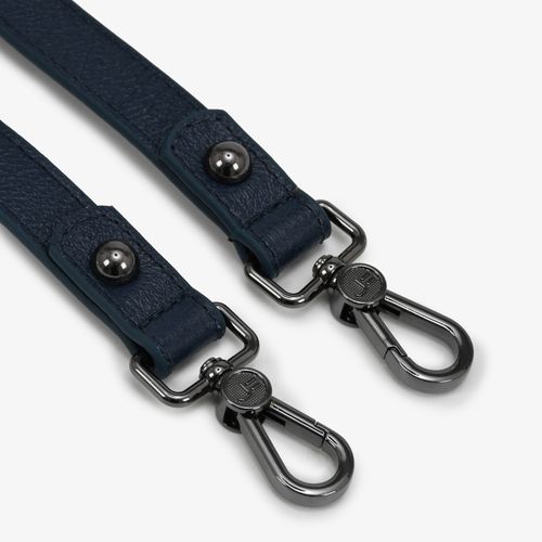 Alça De Bolsa Azul Lunar Couro