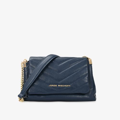 Bolsa De Ombro Azul Lunar Couro