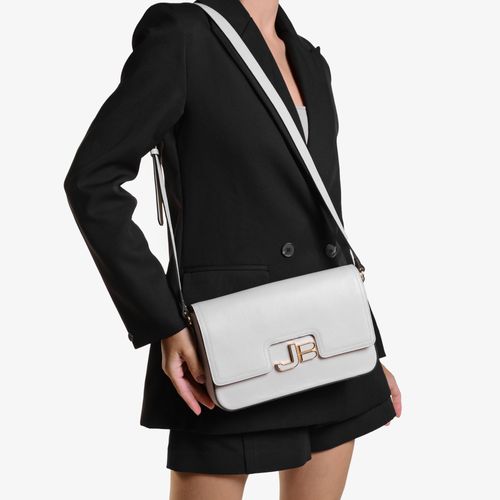 Bolsa Transversal Branco Blanc Couro