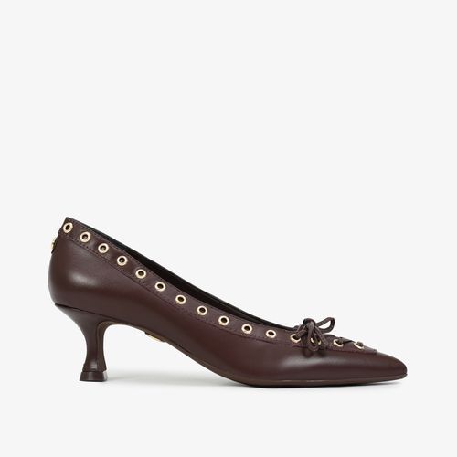 Scarpin Marrom Florença Couro