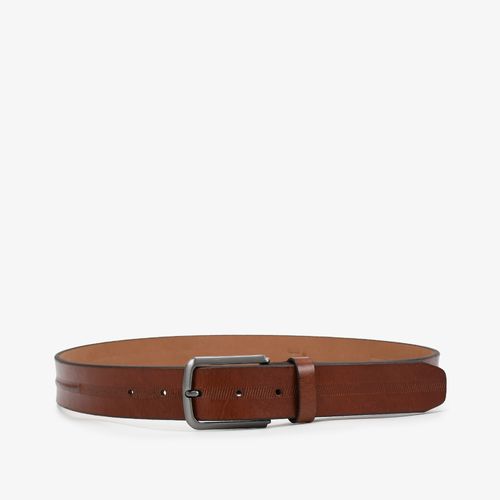 Cinto Masculino Bronze Couro Fivela