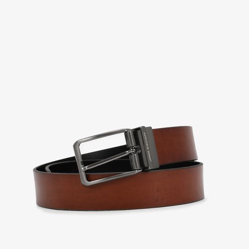 Cinto Masculino Marrom Couro Metal Jb