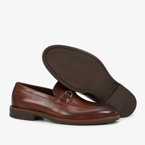 Loafer Masculino Marrom Couro