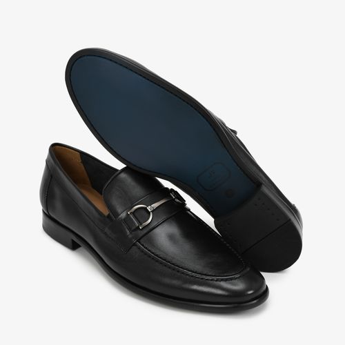 Loafer Masculino Preto Couro