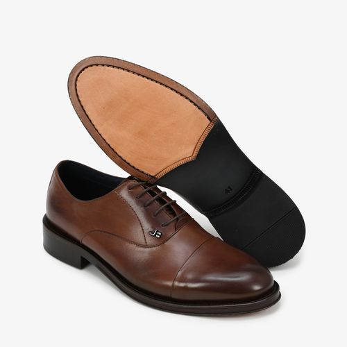 Sapato Social Masculino Marrom Couro