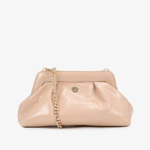 Bolsa Clutch Nude Quartzo Couro
