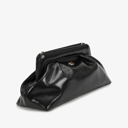 Bolsa Clutch Preto Couro