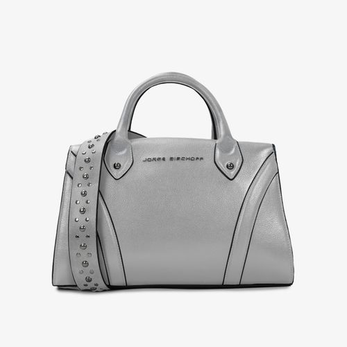 Bolsa Tote Cinza Alasca Couro