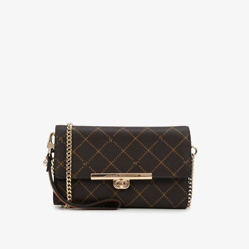 Bolsa Transversal Marrom Café Monograma Jb