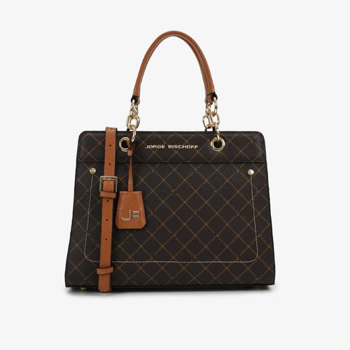 Bolsa Tote Marrom Monograma JB