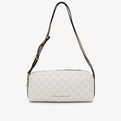 Bolsa Baguete Nude Off White Monograma Jb