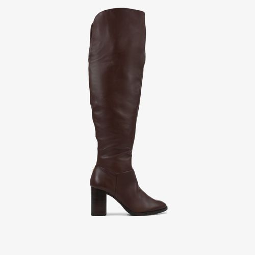 Bota Marrom Florençacano Longo Couro