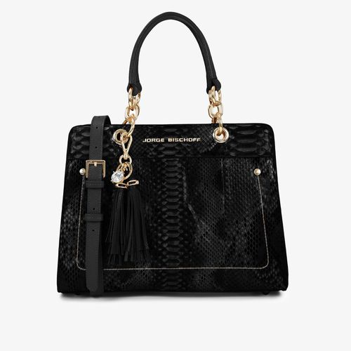 Bolsa Tote Preto Cobra Python