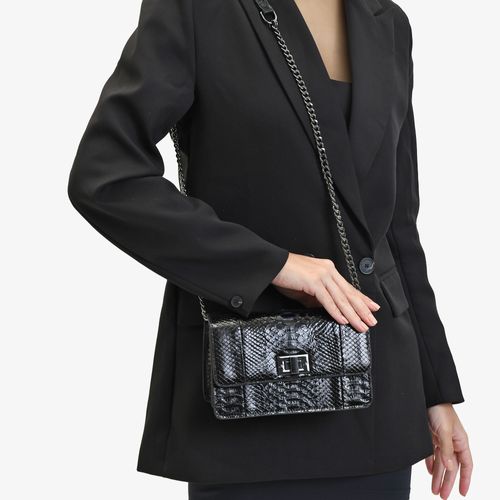Bolsa Transversal Preto Cobra Python