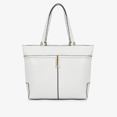Bolsa Shopping Branco Couro