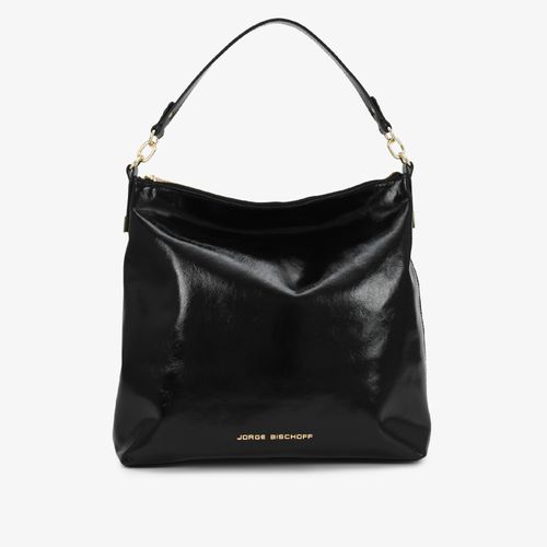 Bolsa Hobo Preto Couro