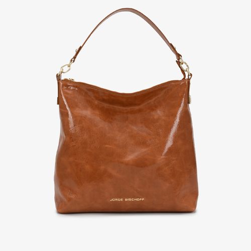 Bolsa Hobo Marrom Caramelo Couro Caseinado