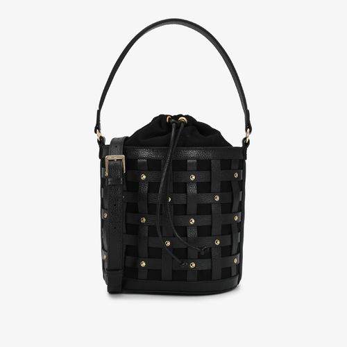 Bolsa Saco Preto Couro