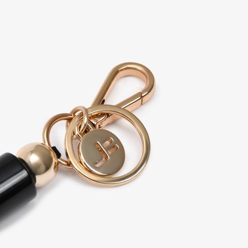 Bag Charm Preto E Branco Argolas Jb