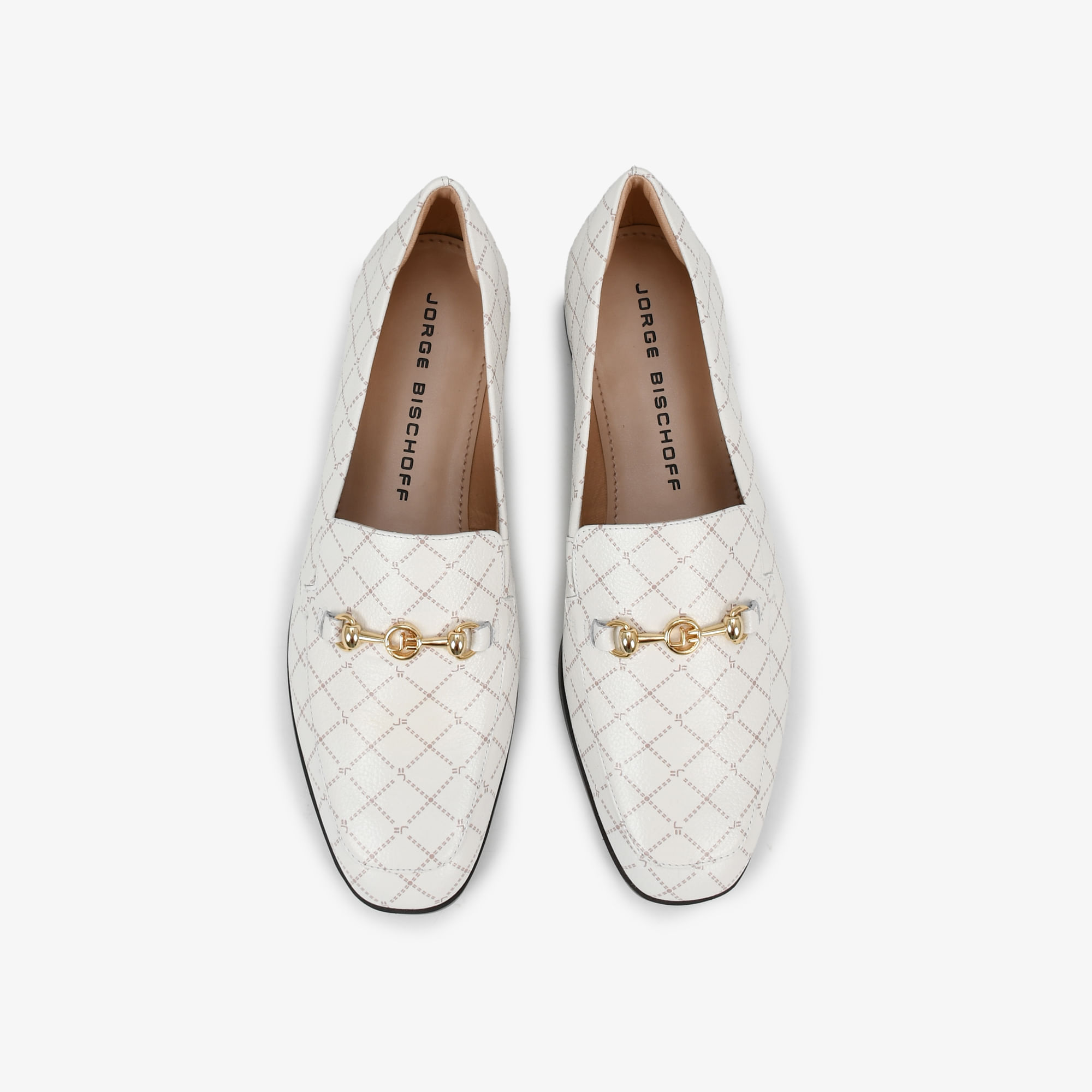 Loafer Branco Off White Monograma Jb Couro Sapatos, Bolsas, Acessórios em  Couro e mais I Jorge Bischoff