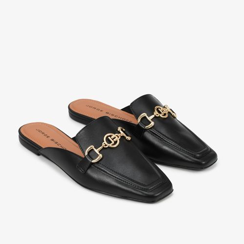 Mule Preto Couro