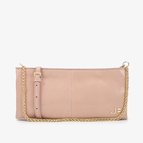 Bolsa Clutch Rosê Couro