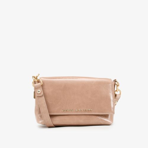 Bolsa Transversal Nude Couro Caseinado