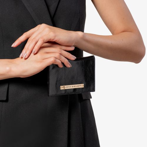 Carteira Envelope Preto Couro