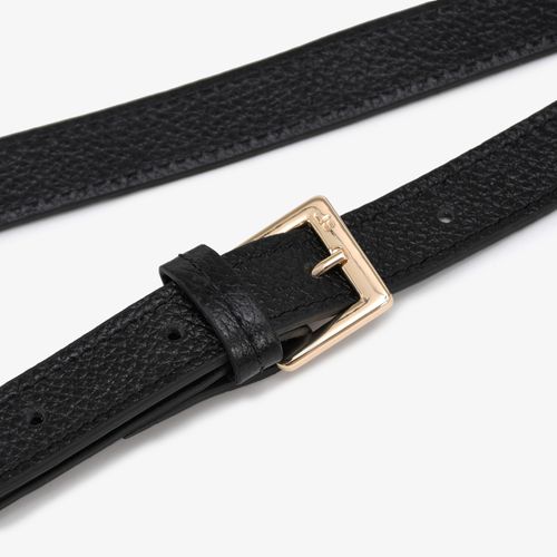 Alça Bolsa Preto Couro