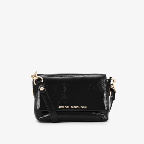 Bolsa Transversal Preto Couro